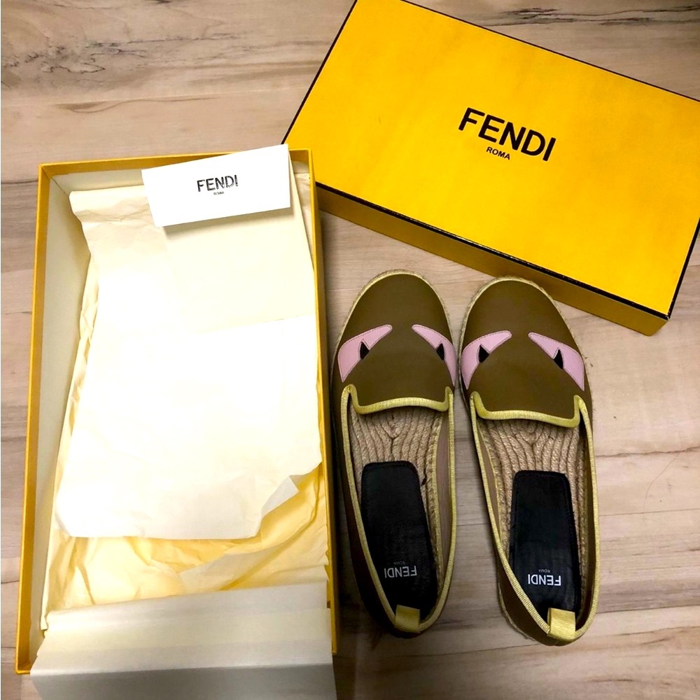 Fendi Face Espadrilles (Size 37)